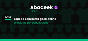 Arte capa Loja de camisetas geek online do Brasil
