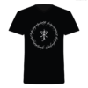 Camisa Ilustrada O Senhor dos Anéis O Hobbit Preto Frente