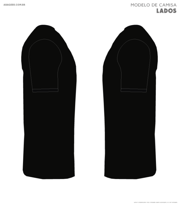 Camisa Ilustrada O Senhor dos Anéis O Hobbit Preto Lados
